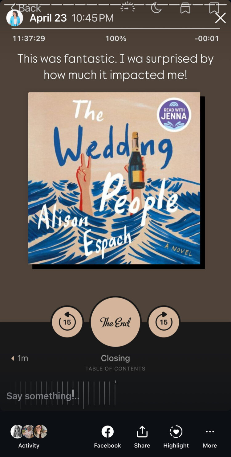 the wedding people alison espach audiobook